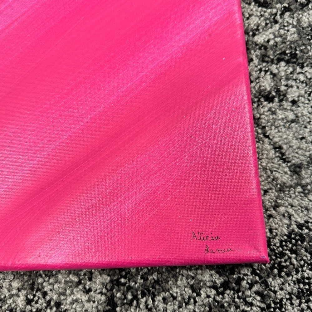 Vibrant Pink Canvas Art - Picture 4 of 6